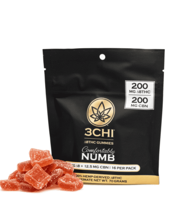 3Chi Comfortably Numb Gummies (200 mg Total Each Delta 8 THC & CBN)