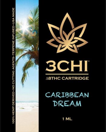 3Chi Delta 8 THC Vape Cartridge with Botanical Derived Terpenes - Caribbean Dream