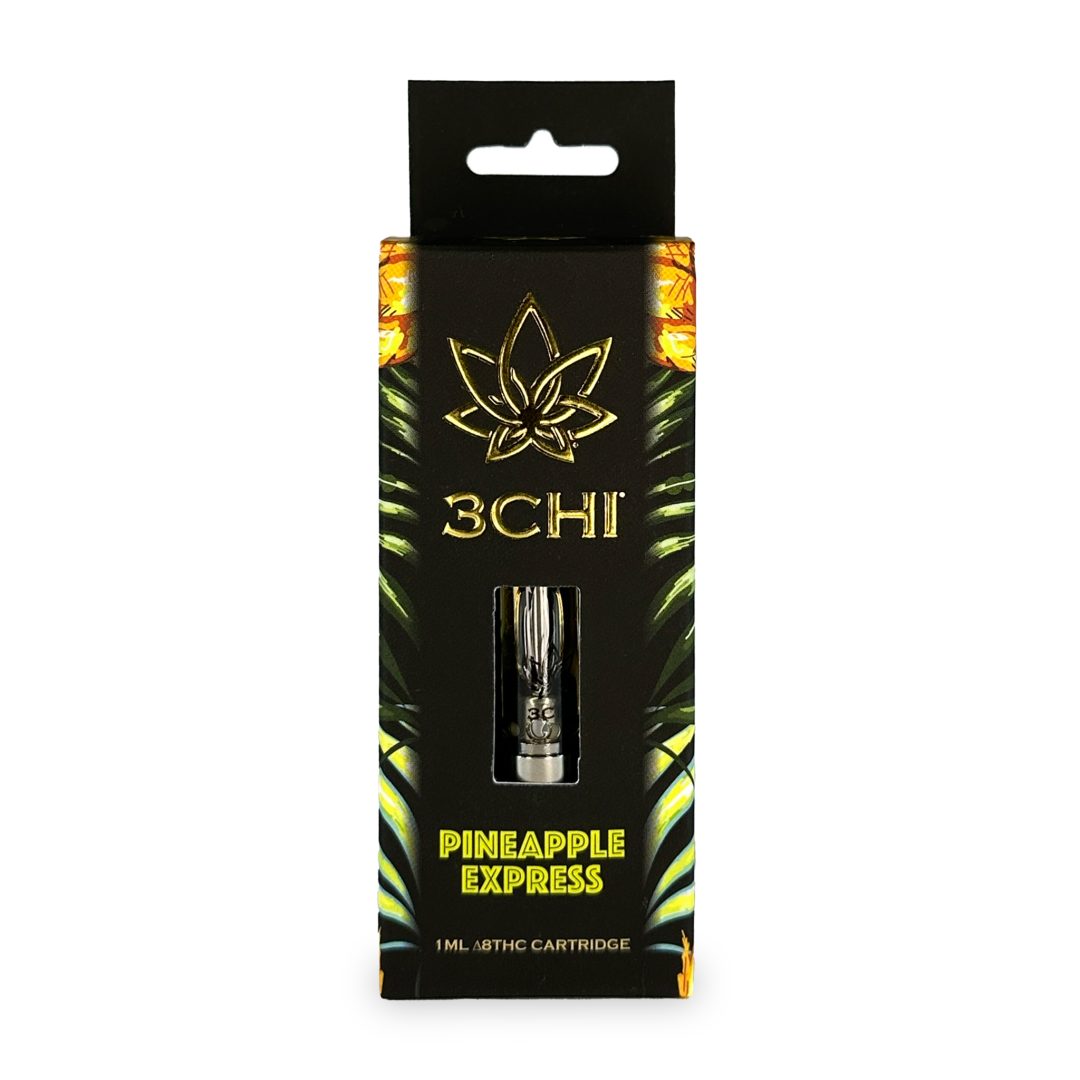 3Chi Delta 8 THC Vape Cartridge with Botanical Derived Terpenes - Pineapple Express