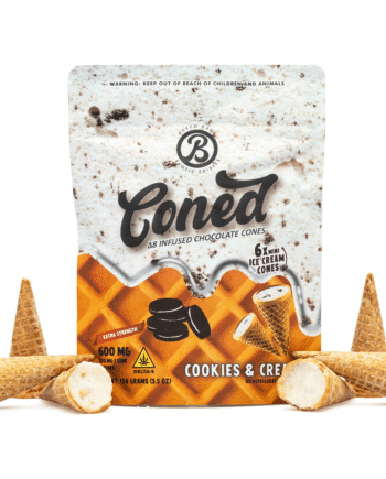 Baked Bags Delta 8 THC Coned - Cookies & Cream (600 mg Total Delta 8 THC)