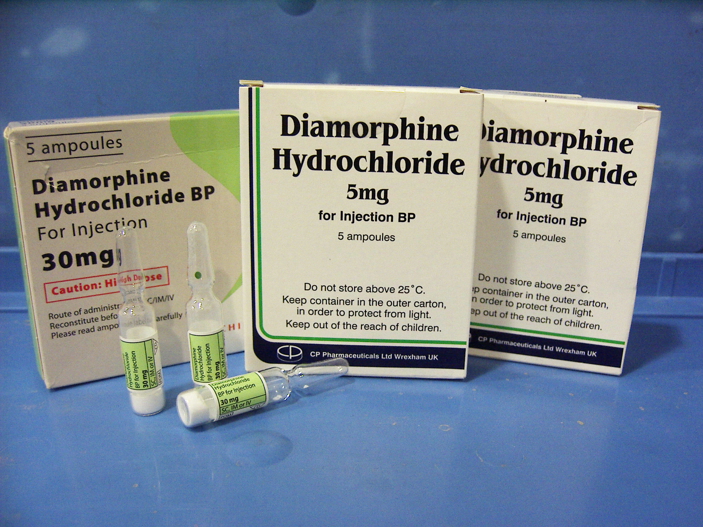 diamorphine hydrochloride 5mg