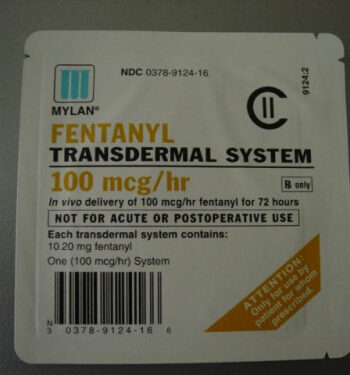 fentanyl-transdermal 100mcg 20patchs/